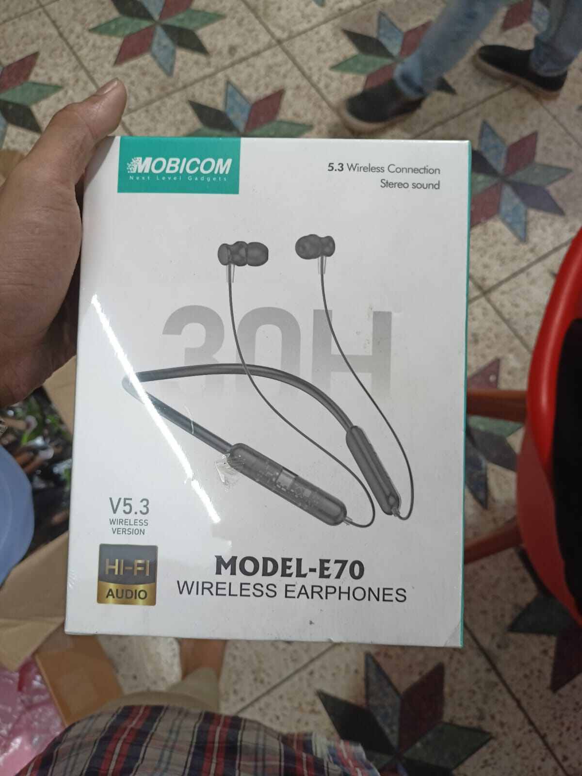 Picture of Mobicom E70 Voice Changer Bluetooth Neckband - 30H Playtime-Black