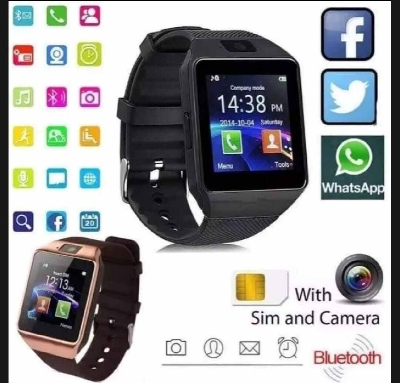 Picture of DZ-09 Smartwatch with SIM & Calling Function-Multicolor