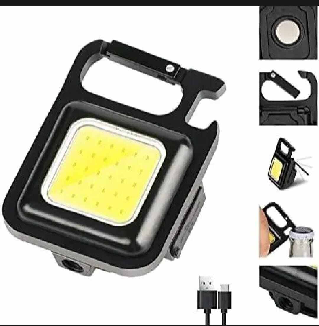 Picture of Rechargeable Multifunction Mini LED Keychain Light-Black