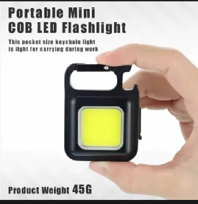 Picture of Rechargeable Multifunction Mini LED Keychain Light-Black