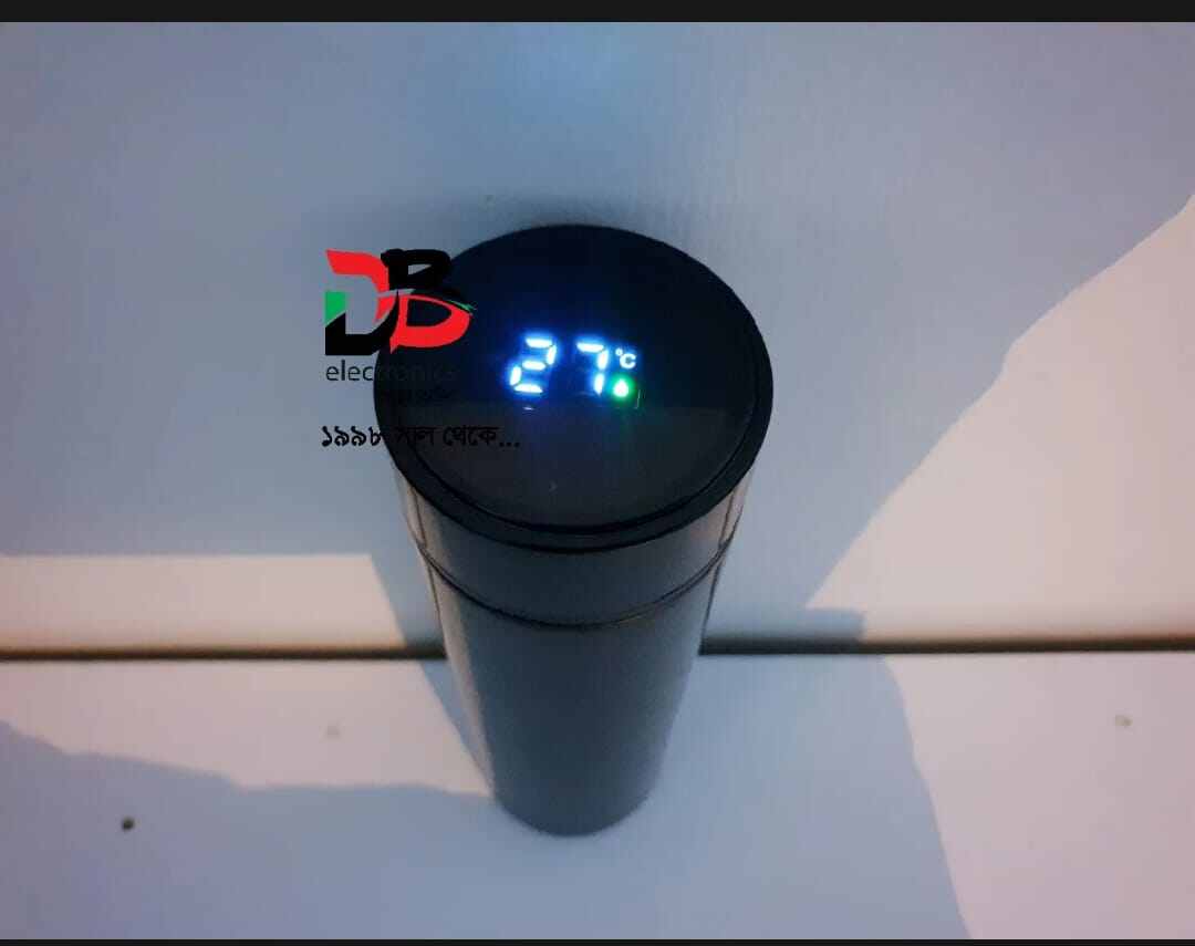 Picture of 500ml Stainless Steel Vacuum Flask with LED Temperature Display-Black