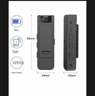 Picture of L8 Mini Clip 1080P WiFi Body Camera with Night Vision-Black