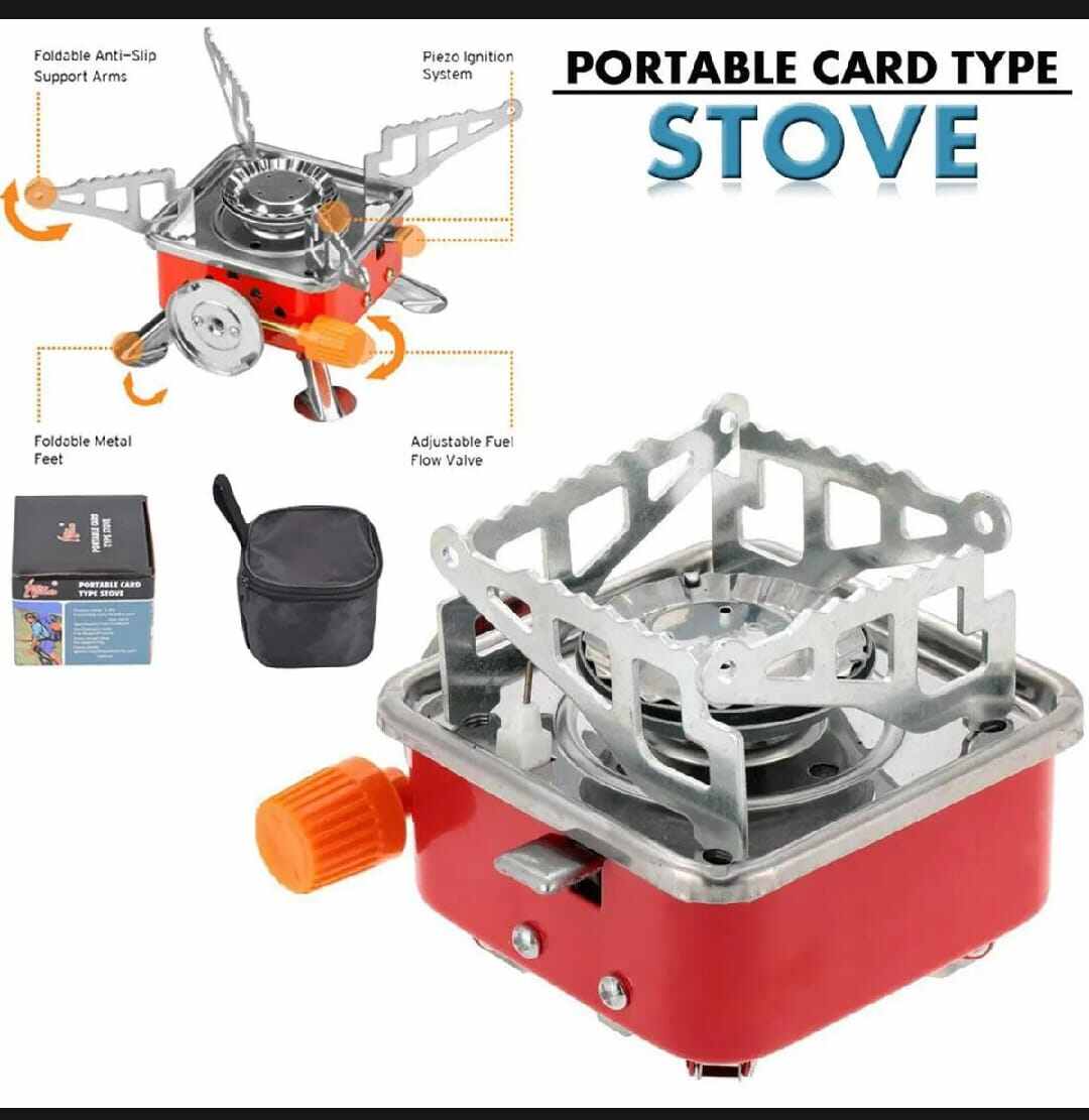 Picture of Portable Card-Type Camping Stove Burner-Multicolor