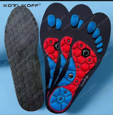 Picture of Magnetic Gel Acupressure Insoles - 1 Pair-Multicolor