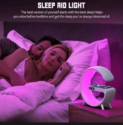 Picture of G3 Smart Light with Alarm Clock, Bluetooth Speaker & Wireless Charging-White