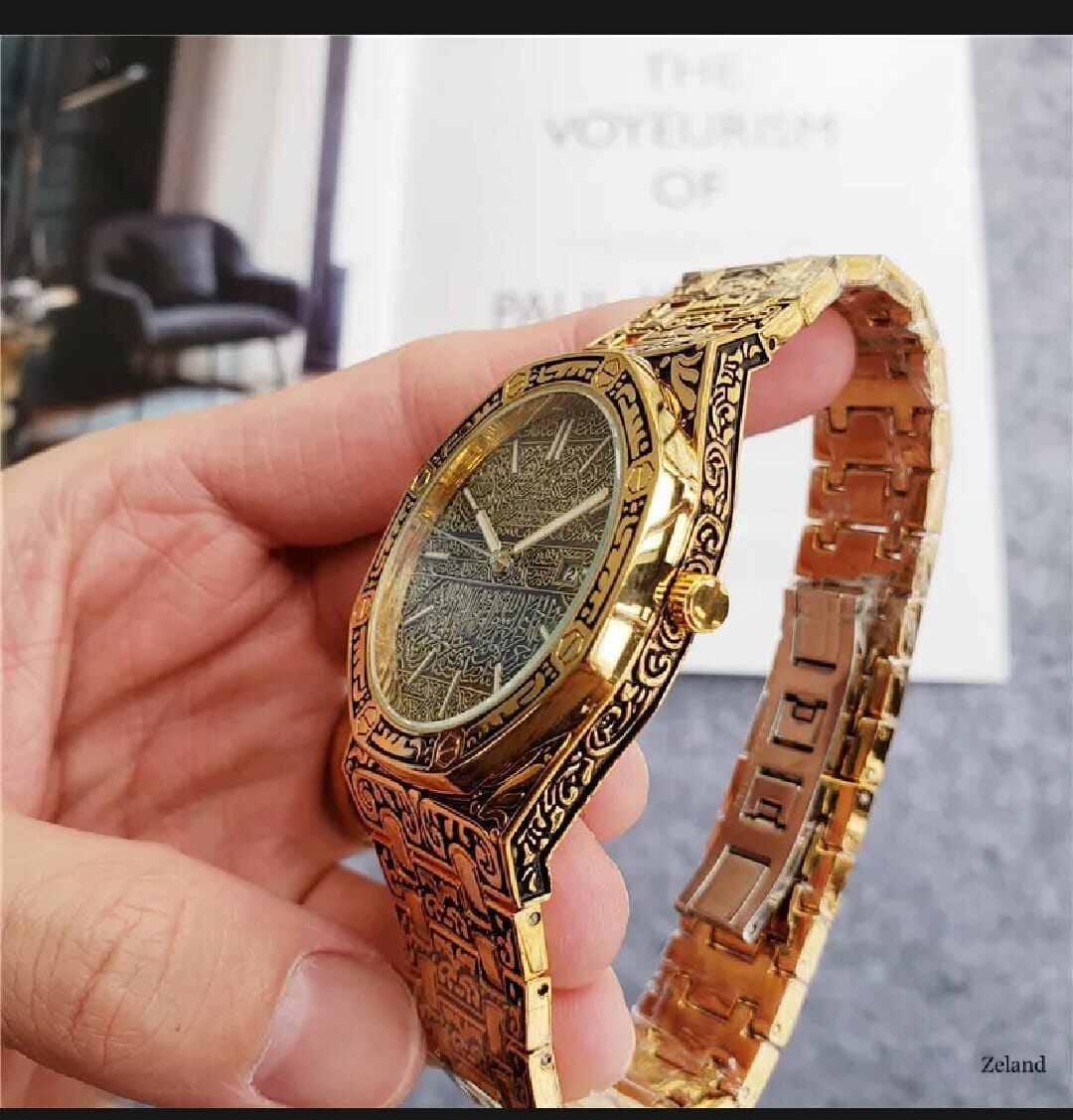 Picture of ONOLA Men's Gold Quartz Wrist Watch-Gold