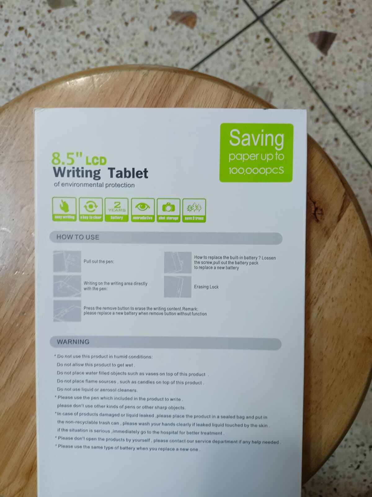 Picture of 8.5-Inch LCD Digital Writing & Drawing Tablet-Multicolor