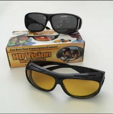 Picture of HD Polarized Anti-Glare Night Vision Sunglasses-Yellow