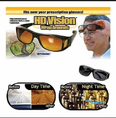 Picture of HD Polarized Anti-Glare Night Vision Sunglasses-Yellow