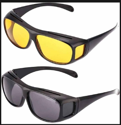 Picture of HD Polarized Anti-Glare Night Vision Sunglasses-Yellow