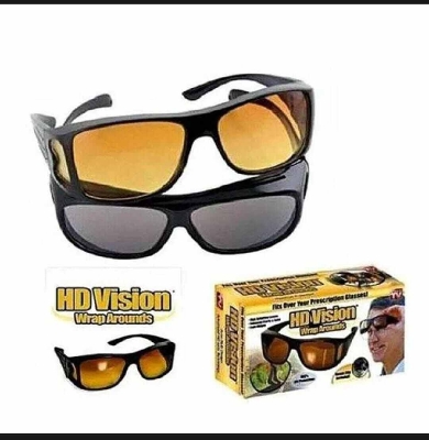 Picture of HD Polarized Anti-Glare Night Vision Sunglasses-Yellow
