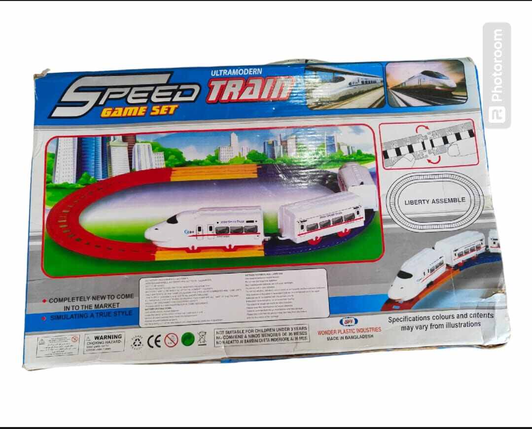 Picture of Battery-Operated Train Set Toy-Multicolor