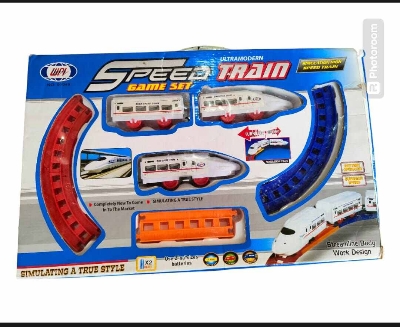 Picture of Battery-Operated Train Set Toy-Multicolor