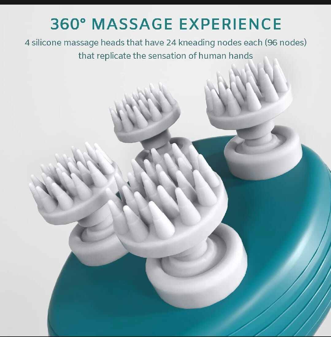 Picture of Waterproof Wireless 3D Electric Scalp & Head Massager-Multicolor