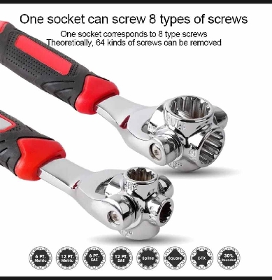 Picture of 8-in-1 Universal Socket Wrench-Multicolor