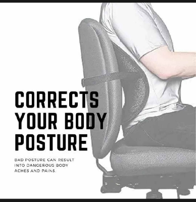 Picture of Sit Right Back Support Cushion for Chair - Black