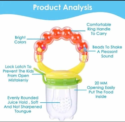 Picture of 30ml BPA-Free Silicone Baby Fresh Food Feeder-Multicolor