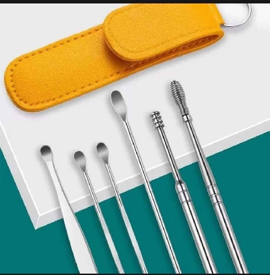 Picture of 6-Piece Stainless Steel Ear Pick Cleaner Set with Case
