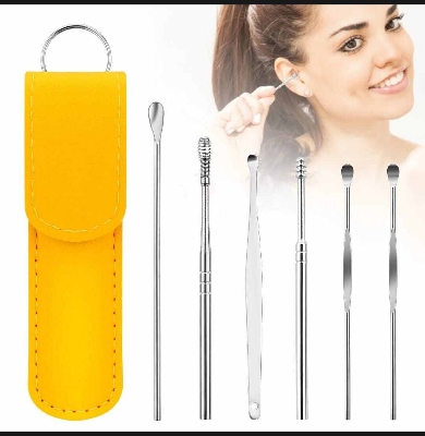 Picture of 6-Piece Stainless Steel Ear Pick Cleaner Set with Case