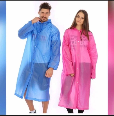 Picture of Waterproof PVC Pocket Raincoat for Men & Women - Multicolor