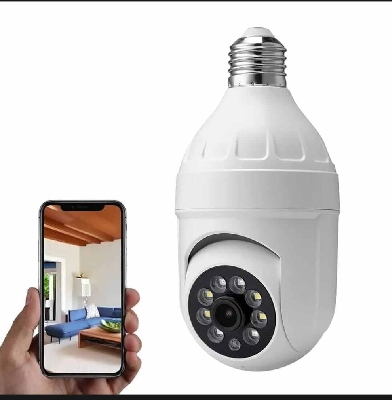 Picture of V380 Pro Q16 2MP 1080P E27 PTZ WiFi Bulb Security Camera-White 