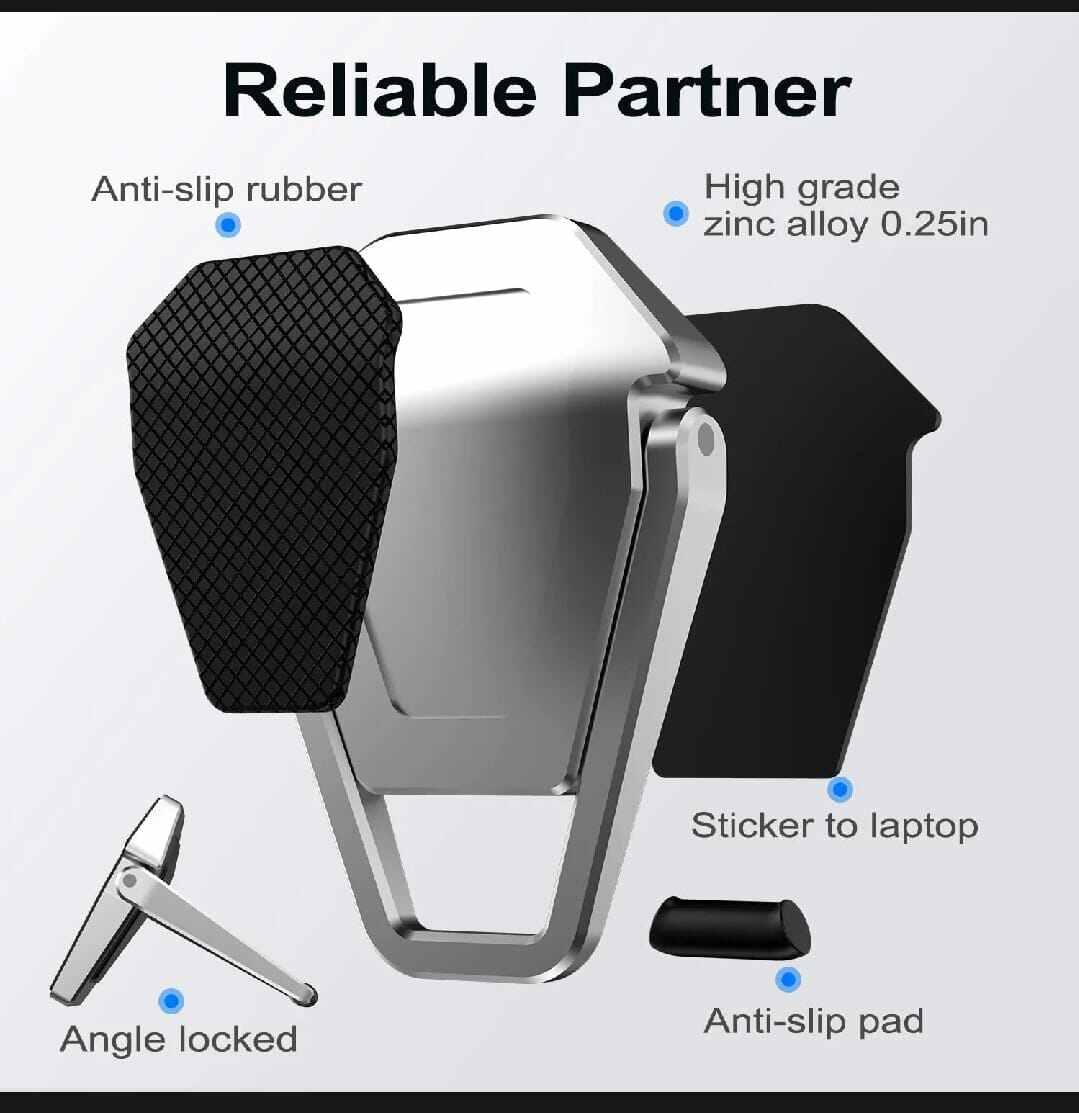 Picture of Universal Foldable Metal Laptop Stand-Silver