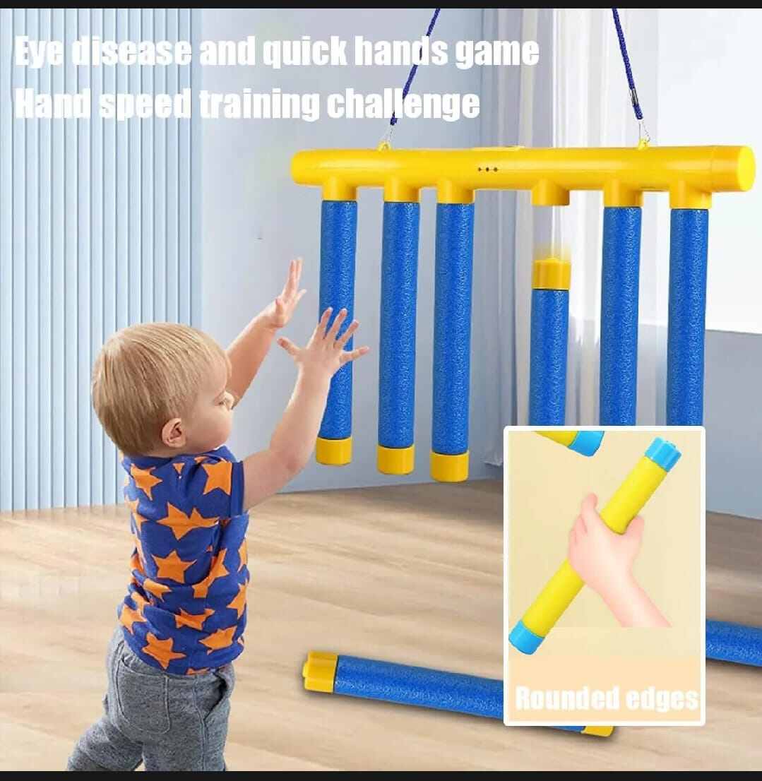 Picture of Hand-Speed Challenge Bunny & Chick Clockwork Toy Game-Multicolor