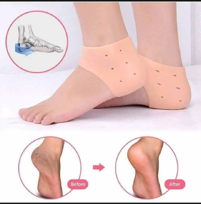 Picture of Silicone Gel Heel Protector Socks - 1 Pair-Multicolor