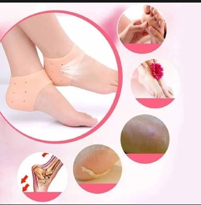 Picture of Silicone Gel Heel Protector Socks - 1 Pair-Multicolor