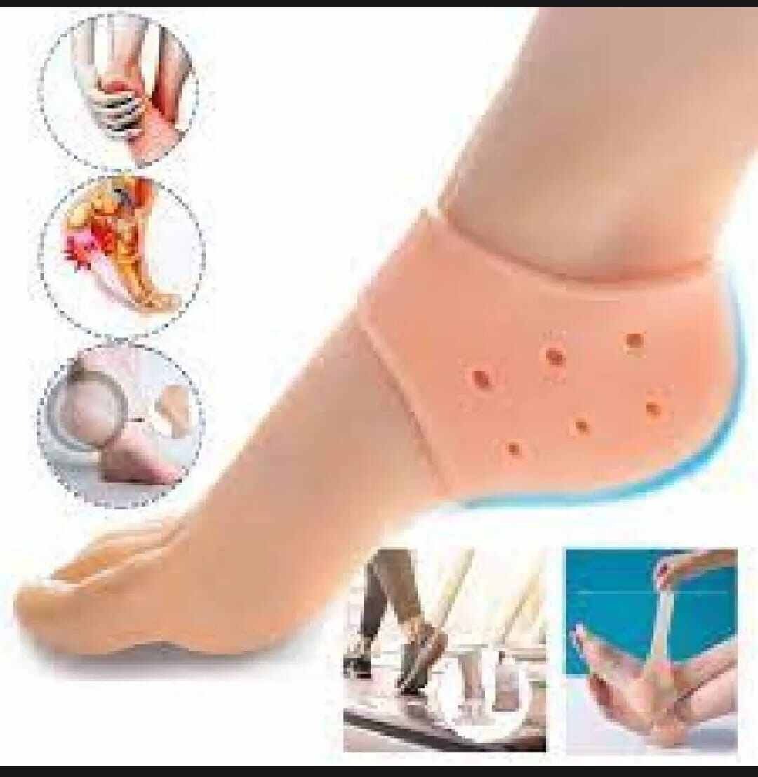 Picture of Silicone Gel Heel Protector Socks - 1 Pair-Multicolor