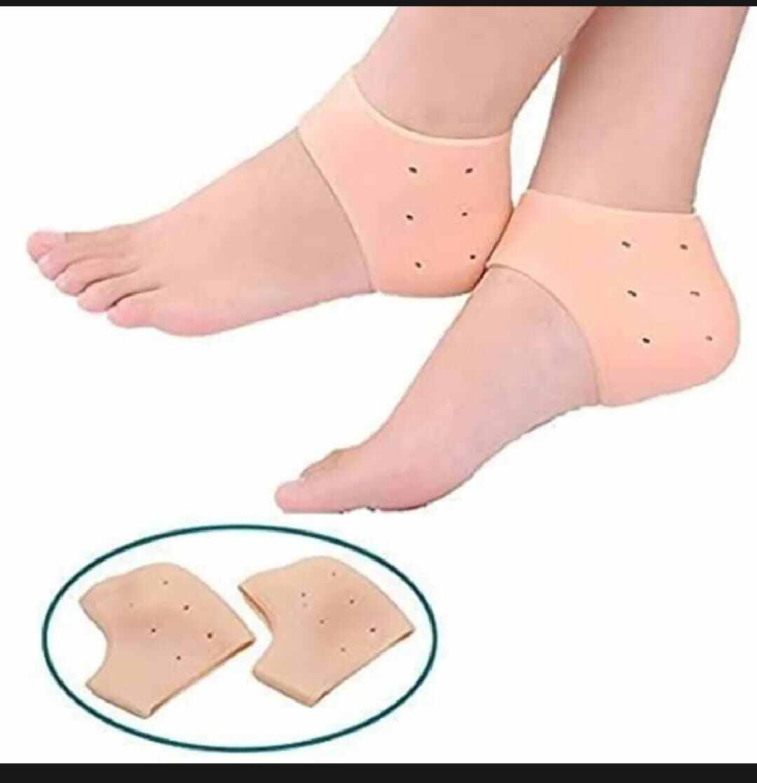 Picture of Silicone Gel Heel Protector Socks - 1 Pair-Multicolor