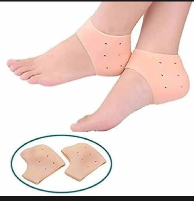 Picture of Silicone Gel Heel Protector Socks - 1 Pair-Multicolor