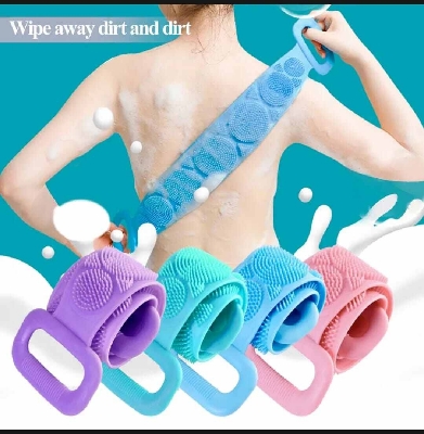 Picture of Silicone Back Scrubber Bath Belt-Multicolor