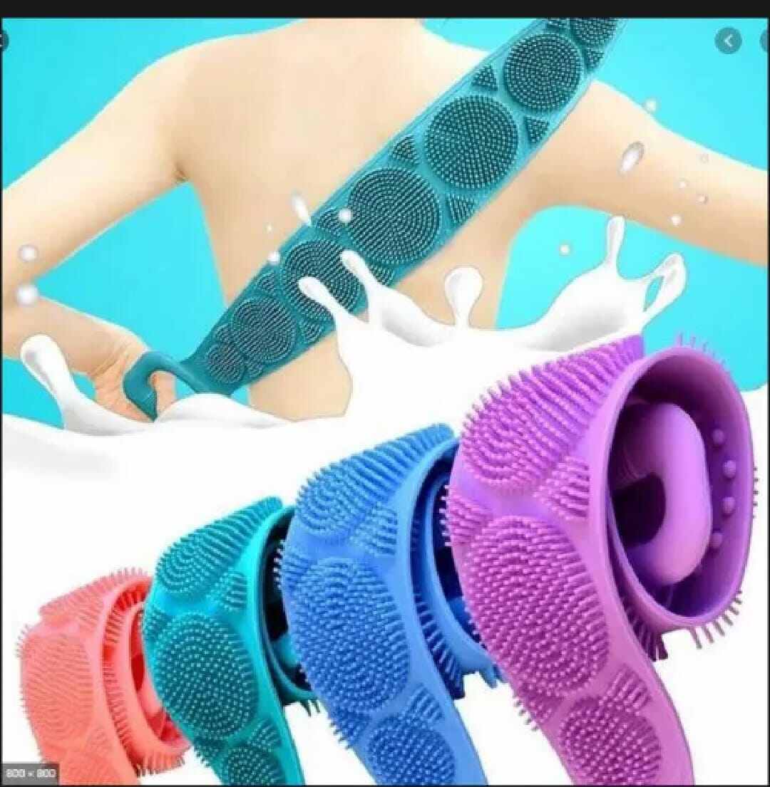 Picture of Silicone Back Scrubber Bath Belt-Multicolor