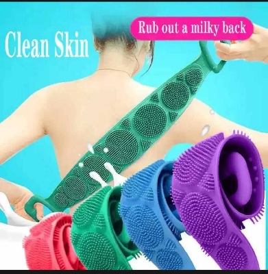Picture of Silicone Back Scrubber Bath Belt-Multicolor