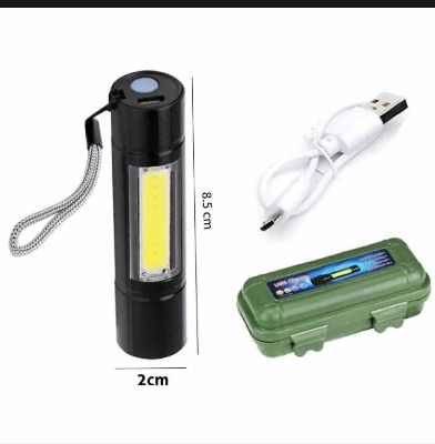Picture of Geepas GP-009 Rechargeable LED Flashlight-Black