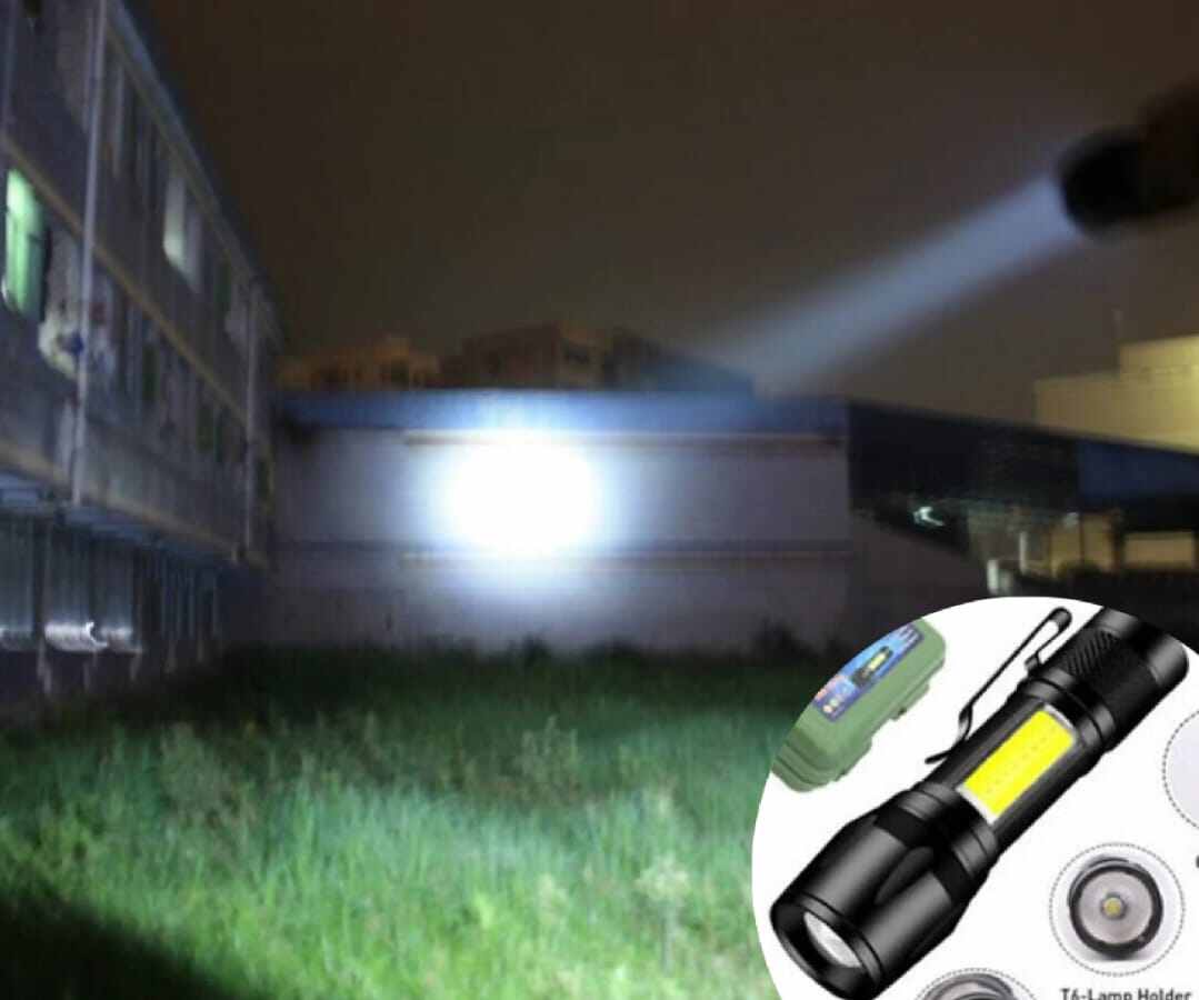 Picture of Geepas GP-009 Rechargeable LED Flashlight-Black