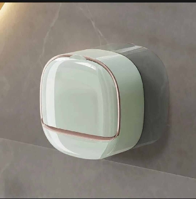 Picture of Punch-Free Flip-Top Soap Holder with Lid & Drain-Multicolor