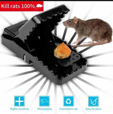 Picture of Reusable Indoor Mouse & Rat Trap - 5×3×3 Inches-Black