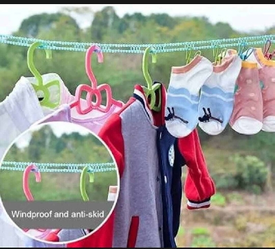 Picture of 5m Windproof Non-Slip Portable Clothesline-Multicolor