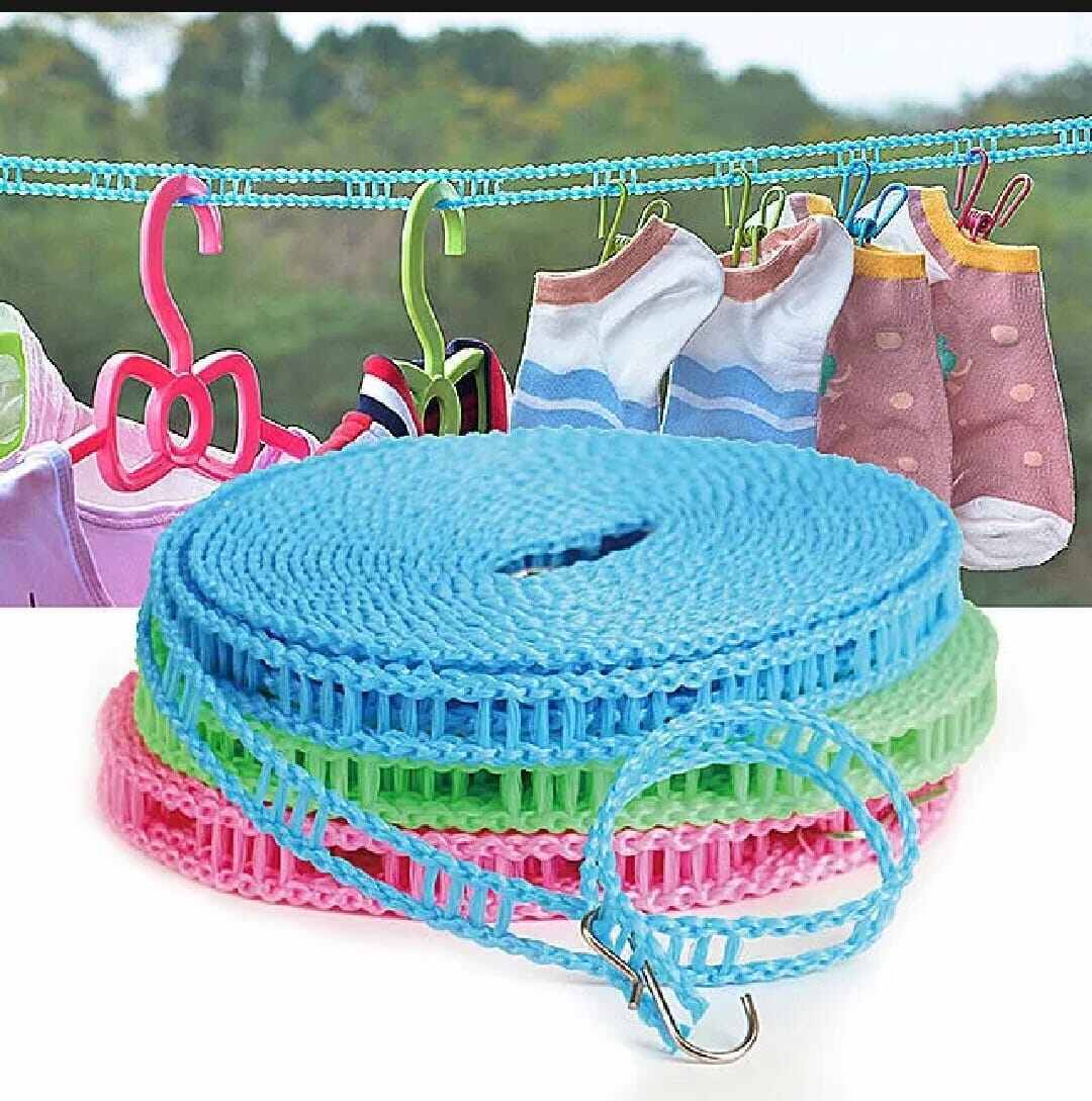 Picture of 5m Windproof Non-Slip Portable Clothesline-Multicolor