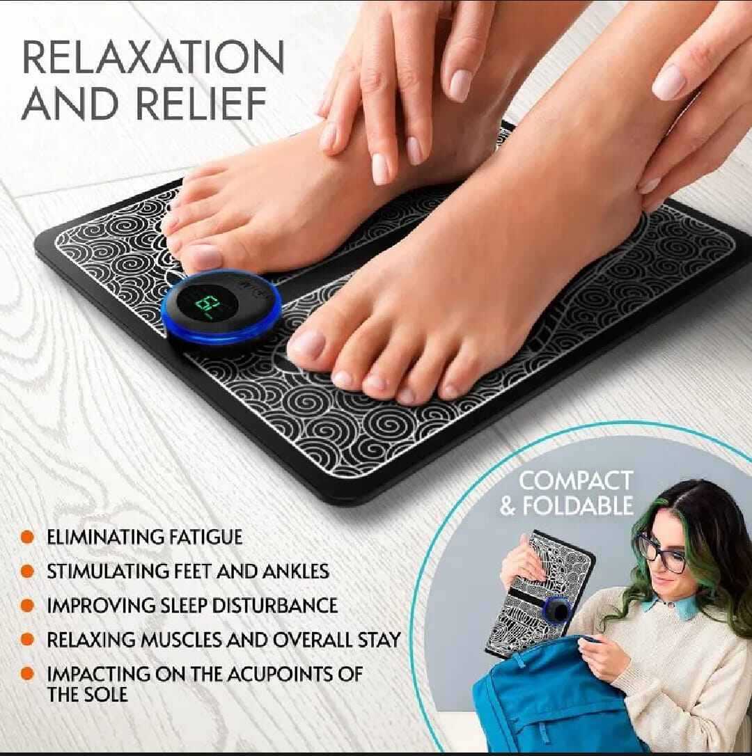 Picture of EMS/TENS Foot Massage Mat with 9 Levels-Black