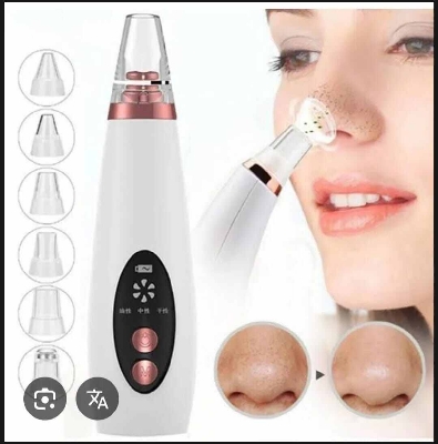 Picture of Rechargeable Electric Blackhead Vacuum Remover with Suction Heads