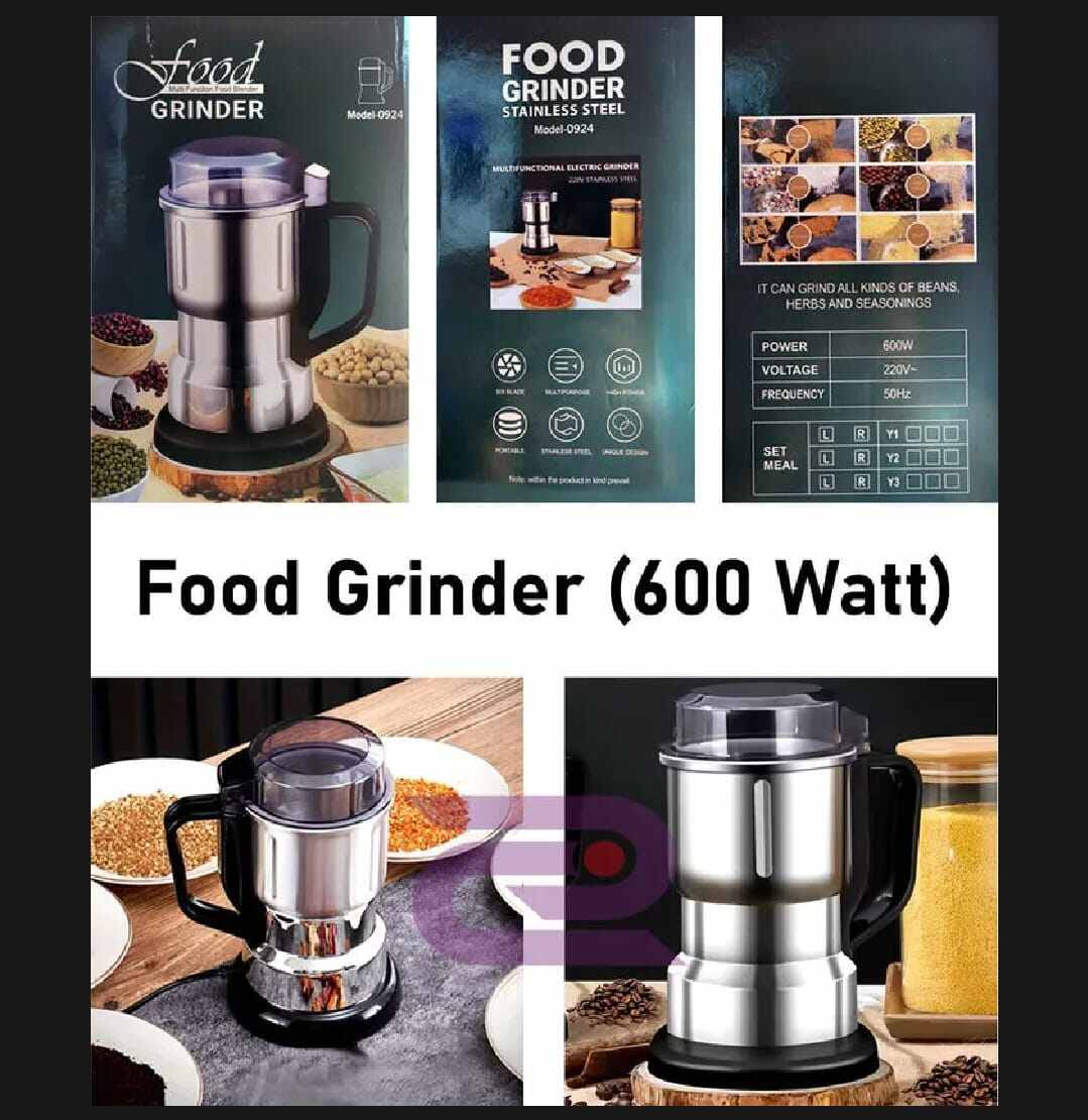 Picture of Bajaj 600W Stainless Steel Electric Grinder, Blender & Mixer-Black