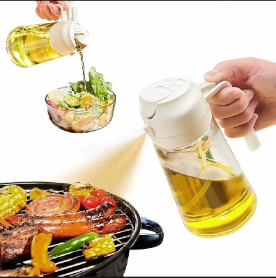 Picture of 500ml 2-in-1 Glass Oil Sprayer & Dispenser-Multicolor