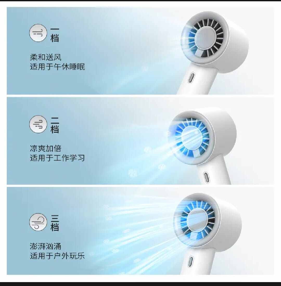 Picture of USB Rechargeable Mini Handheld Turbo Fan