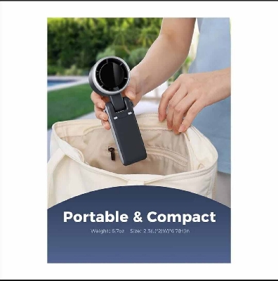 Picture of 5-Speed Handheld Turbo Fan with Up to 12-Hour Runtime-Black