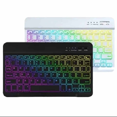 Picture of Ultra-Slim Rechargeable Bluetooth Keyboard & Mouse Set with RGB Backlight