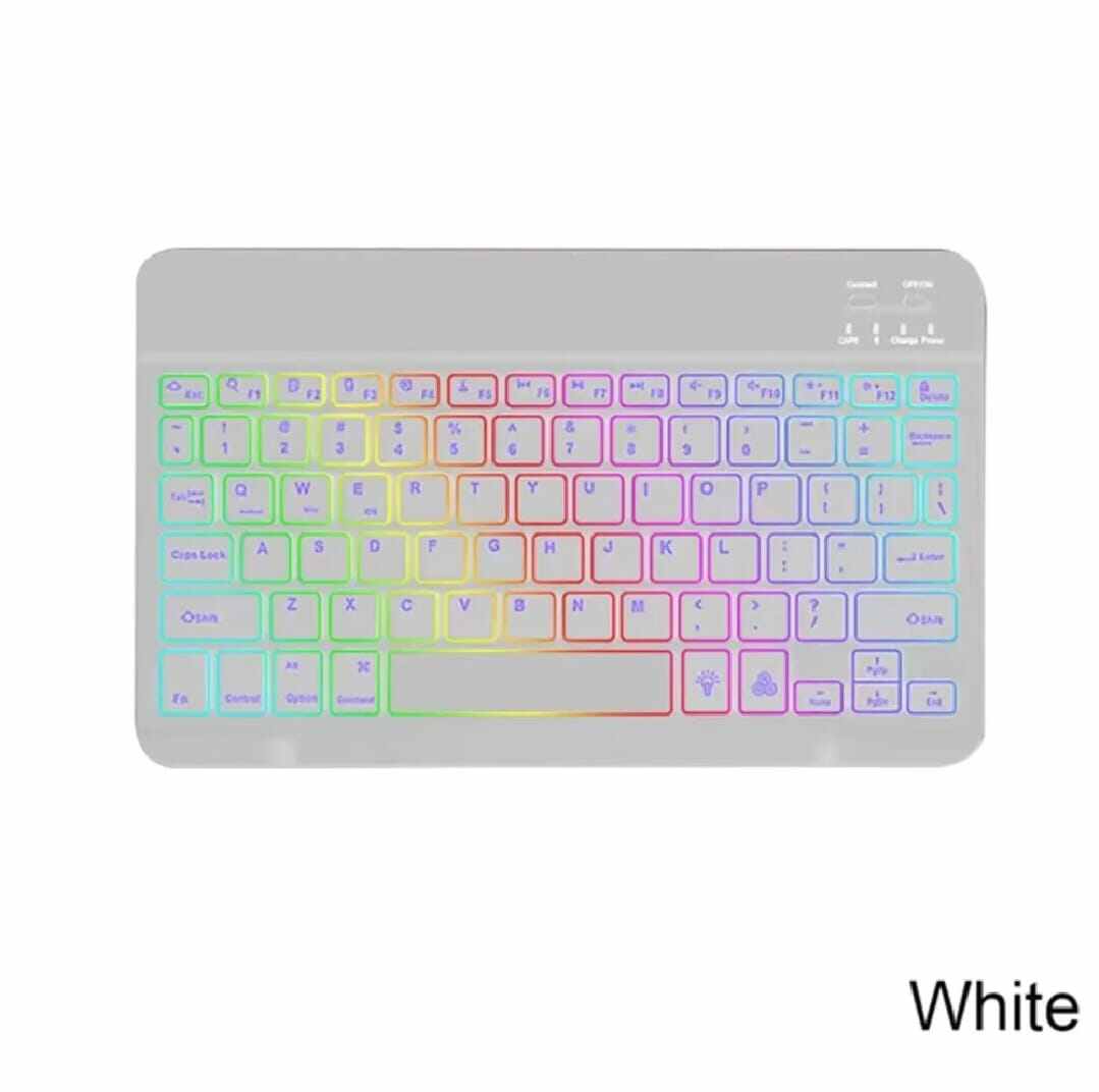 Picture of Ultra-Slim Rechargeable Bluetooth Keyboard & Mouse Set with RGB Backlight