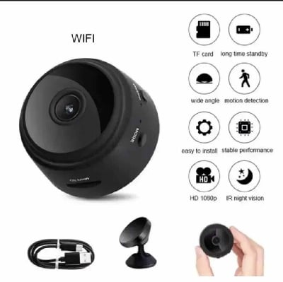 Picture of A9 Mini 1080P WiFi Security Camera with 250mAh Battery-Black